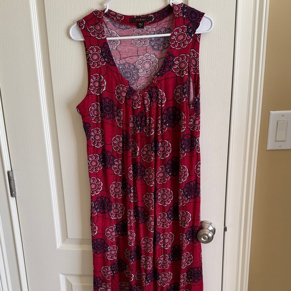 Fever Burgundy and Pink Floral Dress - Picture 4 of 5